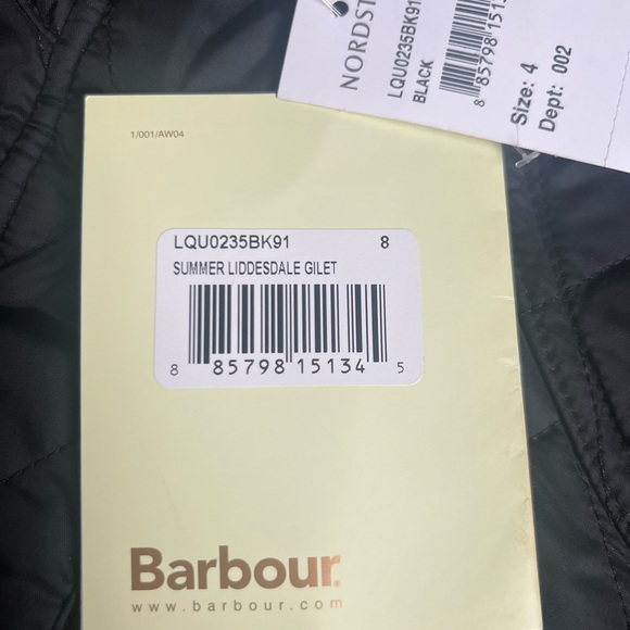 Barbour Summer Liddesdale Gilet Vest Quilted With Custom Real Estate Embroidery - Picture 11 of 13